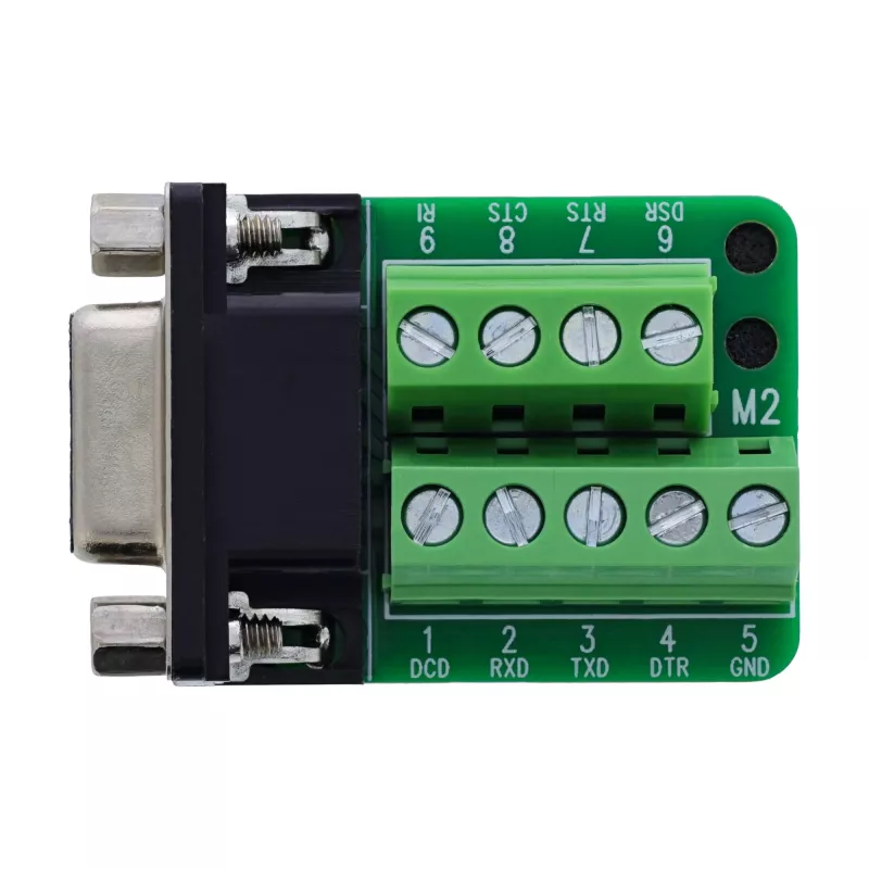 InLine 92501E Connettore cavo morsettiera / D-Sub 9 nero, verde
