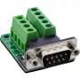 InLine 92501F Connettore cavo morsettiera / D-Sub 9 nero, verde
