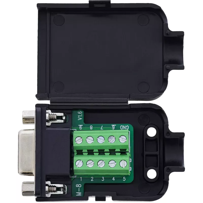 InLine 92501H Connettore cavo morsettiera / D-Sub 9 nero