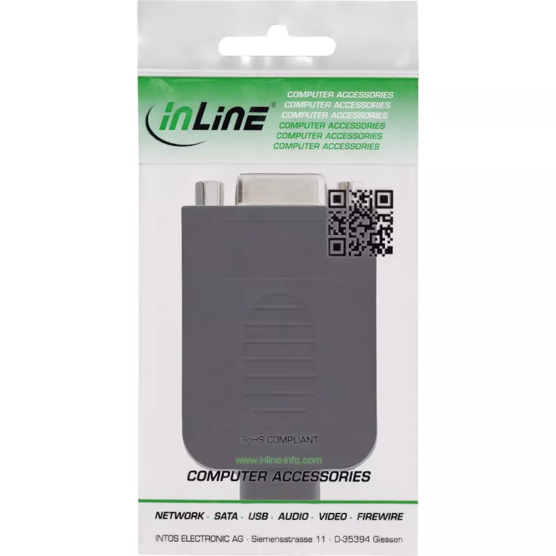 InLine 92501H Connettore cavo morsettiera / D-Sub 9 nero
