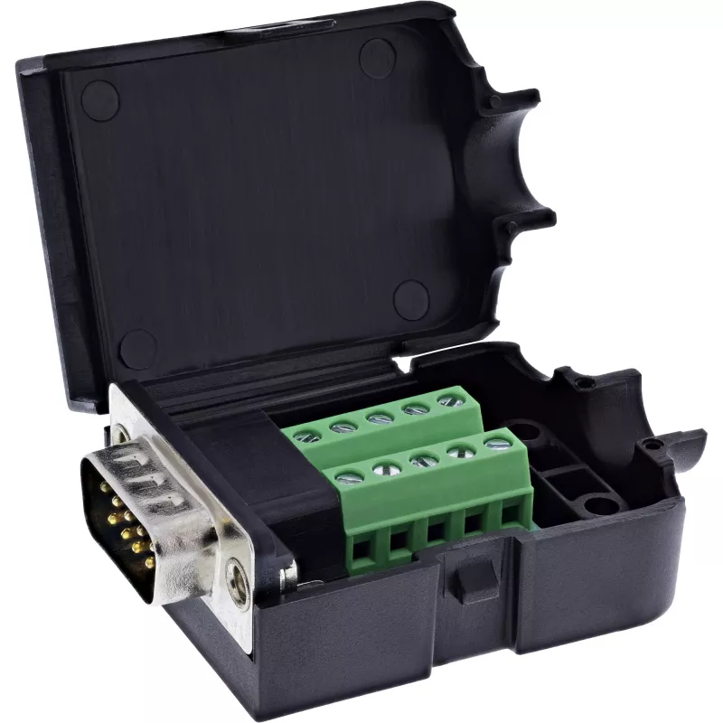 InLine 92501I Connettore cavo morsettiera / D-Sub 9 nero