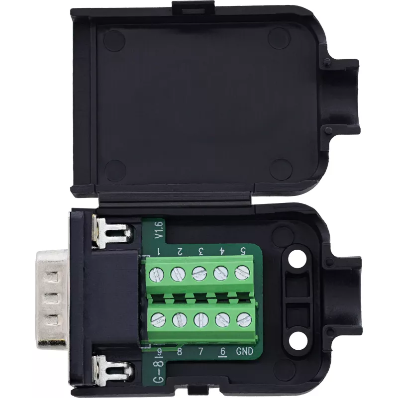 InLine 92501I Connettore cavo morsettiera / D-Sub 9 nero