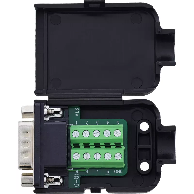 InLine 92501J Connettore cavo morsetto a vite / D-Sub 9 nero