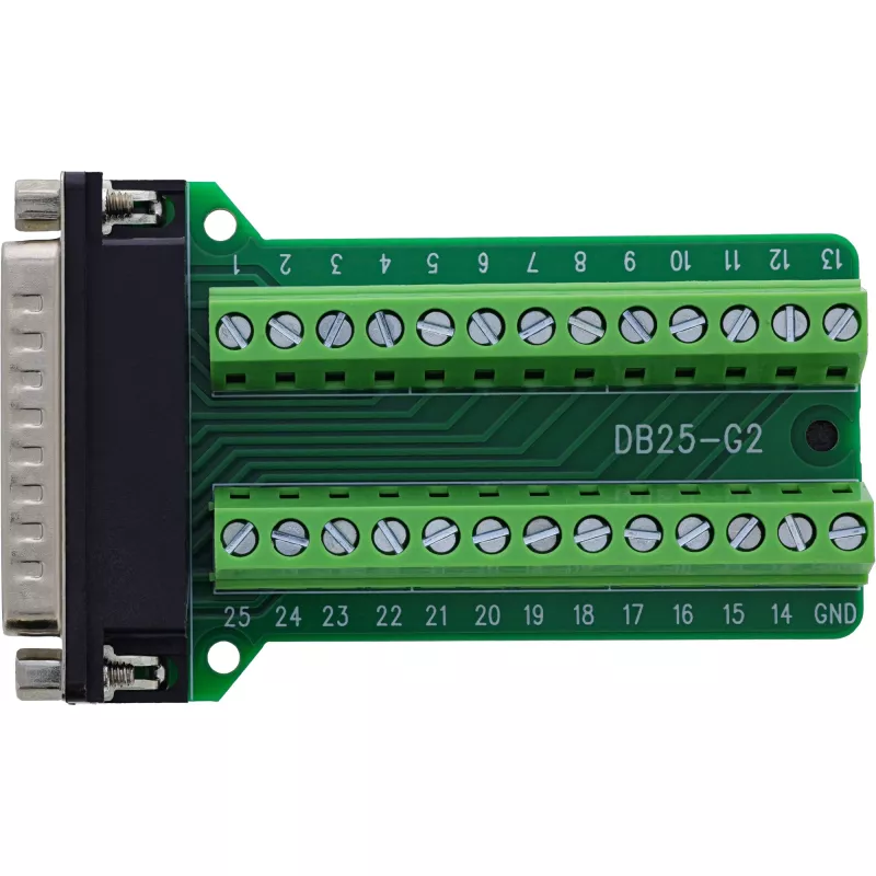 InLine 92502F Connettore cavo morsetto a vite / D-Sub 25 verde