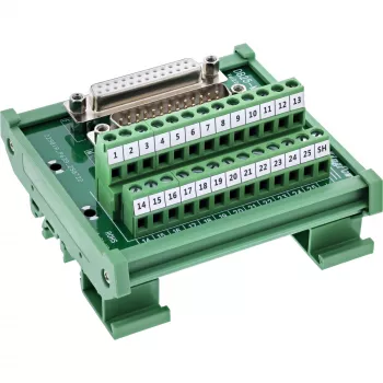 InLine 92502G Connettore cavo morsettiera / D-Sub 25 verde