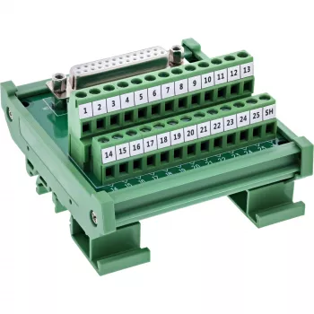 InLine 92502H Connettore cavo morsettiera / D-Sub 25 verde