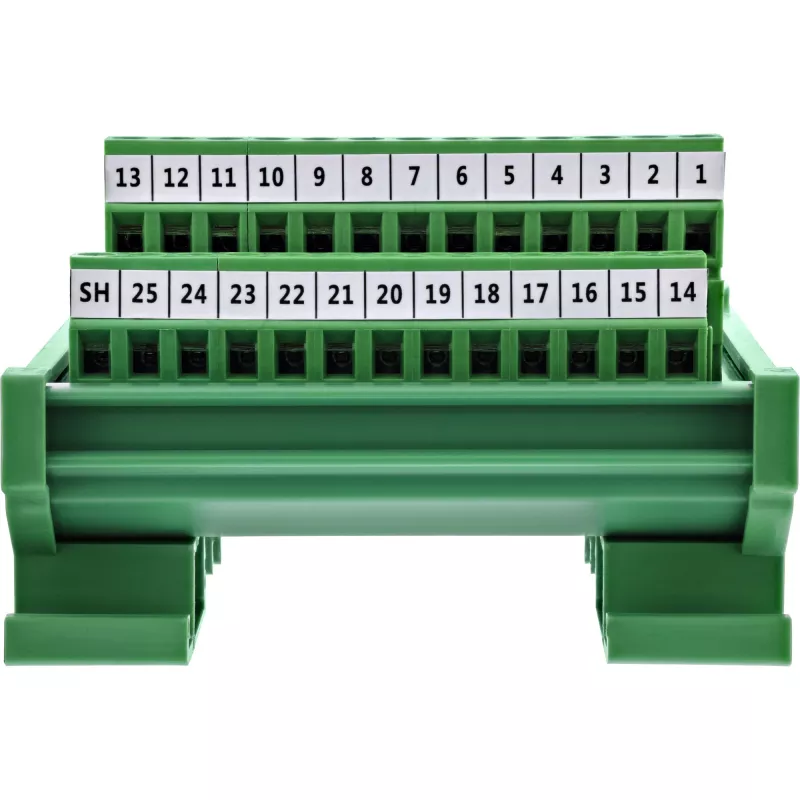 InLine 92502H Connettore cavo morsettiera / D-Sub 25 verde