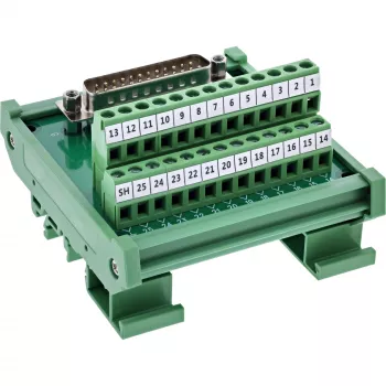 InLine 92502I Connettore cavo morsettiera / D-Sub 25 verde
