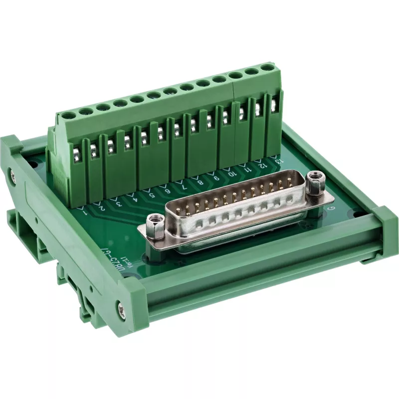InLine 92502I Connettore cavo morsettiera / D-Sub 25 verde