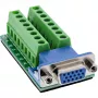 InLine 92503A Connettore a vite morsettiera, VGA (HD15) blu, verde