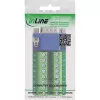 InLine 92503B Connettore cavo morsettiera, VGA (HD15) blu, verde