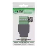 InLine 92504A Connettore cavo USB-A / morsettiera, 5 poli nero, verde