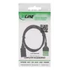 InLine 92504H Connettore a vite USB-A / morsettiera, 5 poli nero, verde