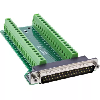 InLine 92502J Connettore a vite morsettiera / D-Sub 37 nero, verde