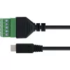 InLine 92504C Adattatore cavo Micro USB / morsettiera, 5 poli nero, verde