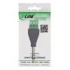 InLine 92504L Connettore per cavi jack 6,35 mm TRS maschio 3 poli / morsettiera 3 morsetti nero, verde