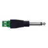 InLine 92504M Connettore per cavi jack 6,35 mm TS maschio 2 poli / morsettiera 2 morsetti nero, verde