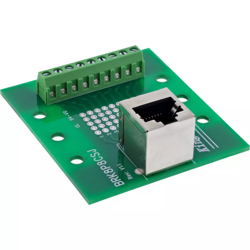 InLine 92505A Connettore per cavi RJ45 8P8C / morsettiera 9 poli verde
