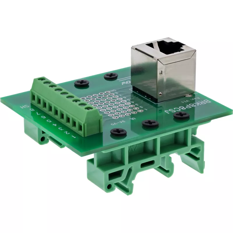 InLine 92505A Connettore per cavi RJ45 8P8C / morsettiera 9 poli verde