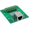 InLine 92505B Morsettiera con presa RJ45, dritta, guida DIN
