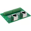 InLine 92505D Connettore per cavi 2x RJ45 8P8C / 2x morsettiera 9 morsetti verde