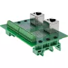 InLine 92505D Connettore per cavi 2x RJ45 8P8C / 2x morsettiera 9 morsetti verde