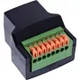InLine 92505E Connettore per cavi RJ45 8P8C / morsettiera, 8 poli nero