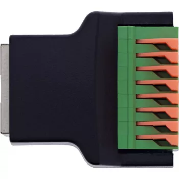 InLine 92505E Connettore per cavi RJ45 8P8C / morsettiera, 8 poli nero