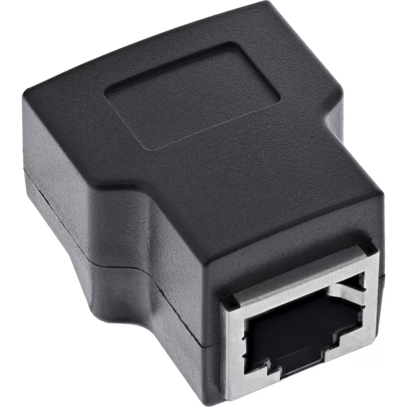 InLine 92505E Connettore per cavi RJ45 8P8C / morsettiera, 8 poli nero