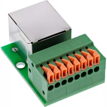 InLine 92505F Connettore per cavi RJ45 Cat.5e 8P8C / morsettiera, 8 poli verde