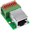 InLine 92505F Connettore per cavi RJ45 Cat.5e 8P8C / morsettiera, 8 poli verde