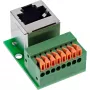 InLine 92505G Connettore per cavi RJ45 Cat.5e 8P8C / morsettiera, 8 poli verde