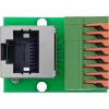 InLine 92505G Connettore per cavi RJ45 Cat.5e 8P8C / morsettiera, 8 poli verde