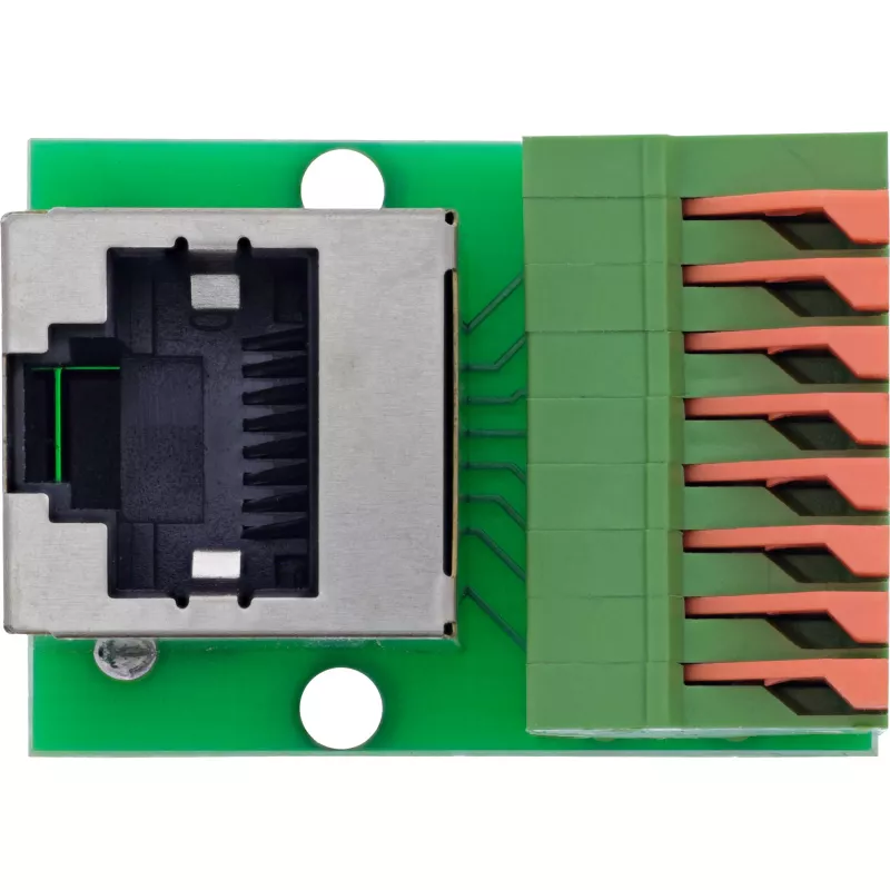 InLine 92505G Connettore per cavi RJ45 Cat.5e 8P8C / morsettiera, 8 poli verde