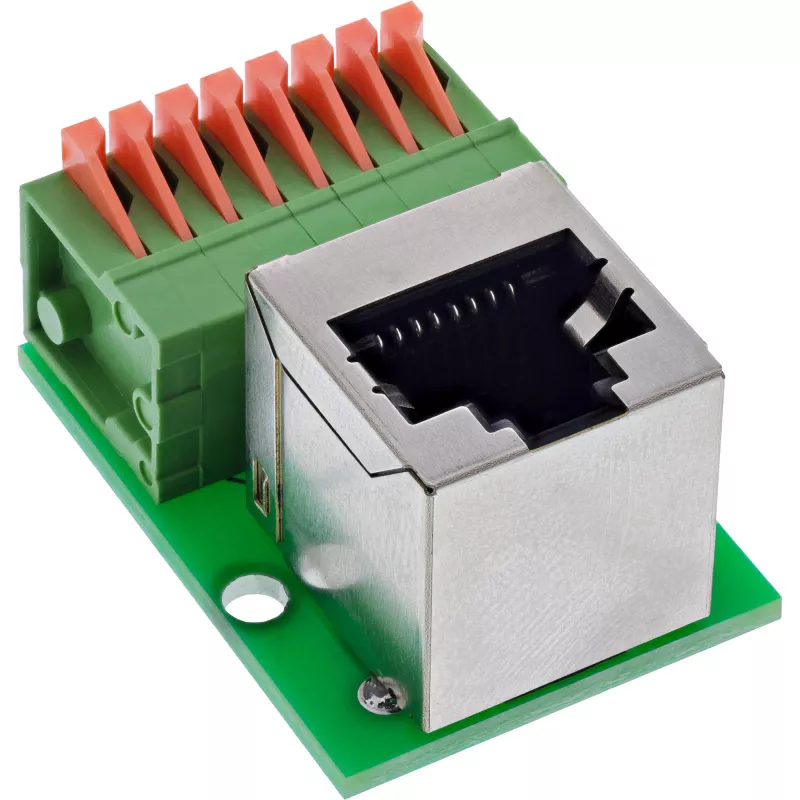 InLine 92505G Connettore per cavi RJ45 Cat.5e 8P8C / morsettiera, 8 poli verde