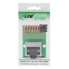 InLine 92505G Connettore per cavi RJ45 Cat.5e 8P8C / morsettiera, 8 poli verde