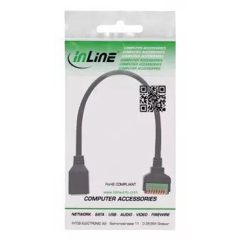 InLine 92505H Connettore per cavi RJ45 Cat.5e 8P8C / morsettiera, 8 poli nero