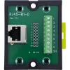 InLine 92505J Connettore per cavi RJ45 8P8C / morsettiera, 9 poli, nero, verde