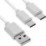 InLine 35126W Cavo USB USB 2.0 0,5 m USB A 2 x USB C bianco