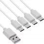 InLine 35142W Cavo USB USB 2.0 2 m USB A 4 x USB-C bianco
