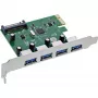InLine 76666M Scheda/adattatore di interfaccia interno USB 3.2 Gen 1 (3.1 Gen 1)
