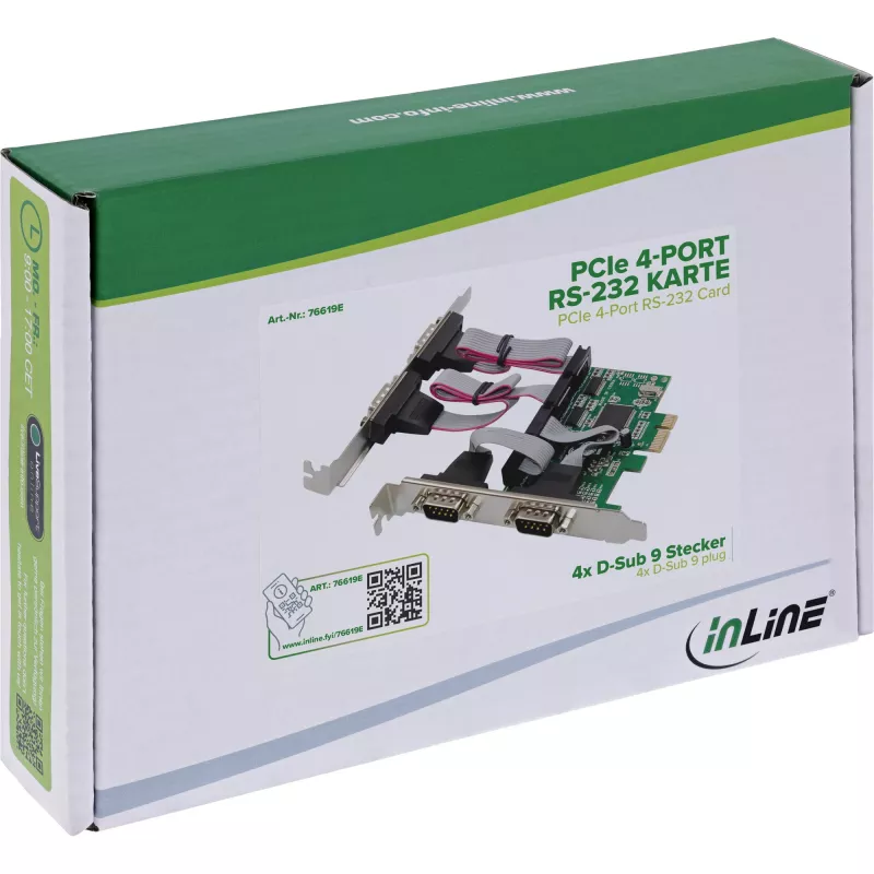 Adattatore di interfaccia InLine 76619E — accessorio di connettività seriale/parallela