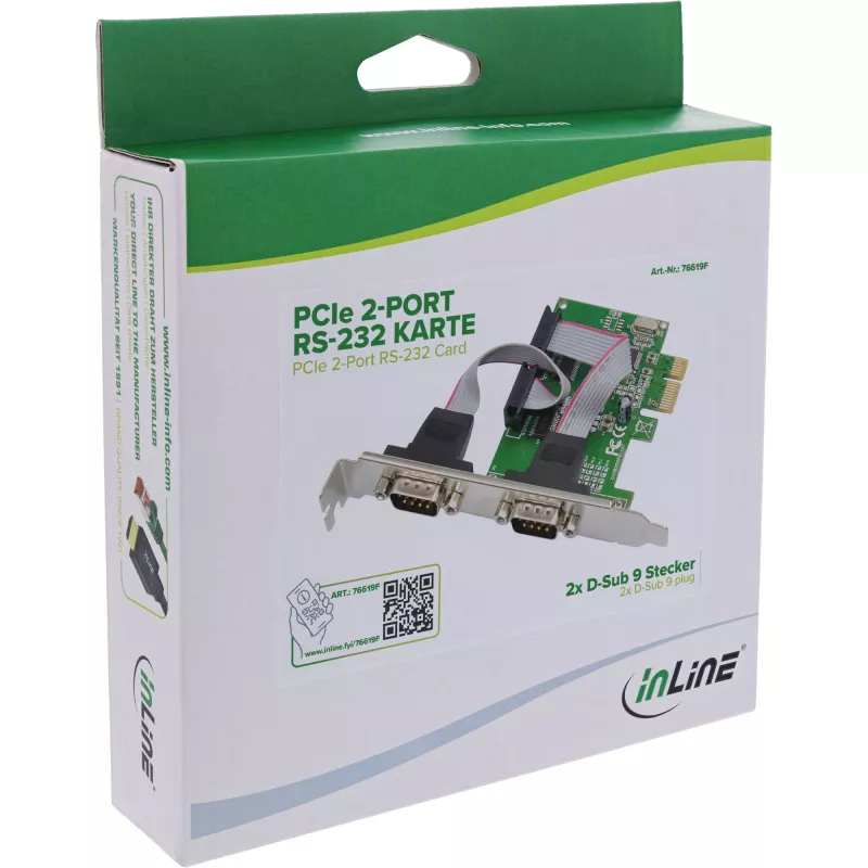 Adattatore di interfaccia InLine 76619F — accessorio per connettività seriale/parallela