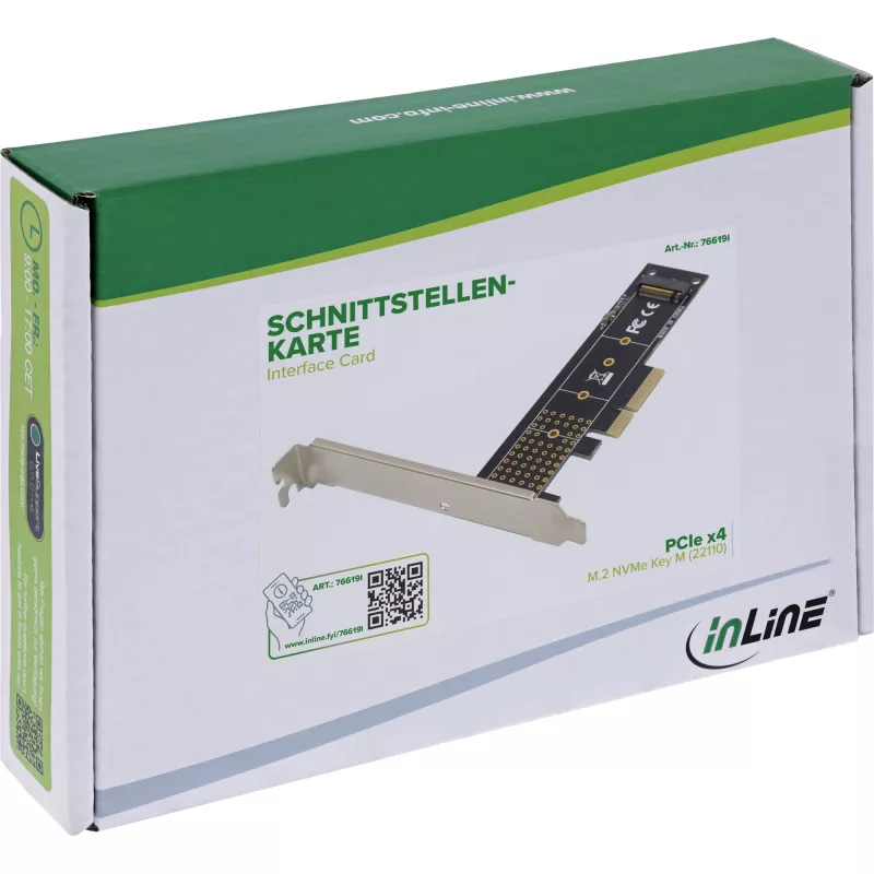 Adattatore di interfaccia InLine 76619I — scheda/adattatore di interfaccia esterno InLine 76619I
