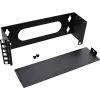 InLine Mini rack da 10 pollici per montaggio a parete, 2U, profondità 7,6 cm, nero