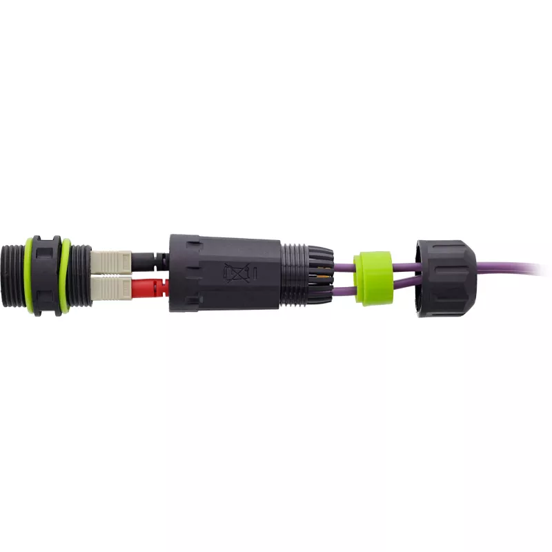 InLine 69927F Accoppiatore in fibra ottica SC, IP68, presa 2x2 SC, per esterni, M20