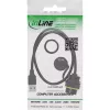 InLine Accoppiatore USB-A IP68 schermato, presa a spina, 0,5 m