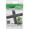 InLine 69927V Accoppiatore di rete IP68, 3 poli, a 4 vie (croce), M20, nero