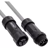InLine 69927W Accoppiatore di rete IP68, 3 poli, spina/presa, M20, nero