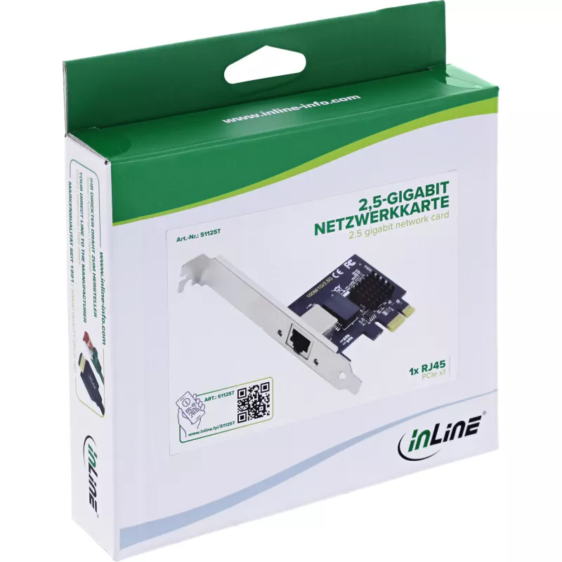 InLine 51125T scheda di rete interna Ethernet 2500 Mbit/s